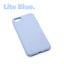 iPhone SE GEN 3 2022 Lite Blue case with a matte finish, designed with precise cutouts for easy access to buttons and ports. 