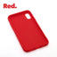 iPhone XS MAX Red case with a matte finish, designed with precise cutouts for easy access to buttons and ports.