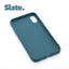 iPhone XS MAX Slate case with a matte finish, designed with precise cutouts for easy access to buttons and ports.
