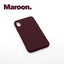 iPhoneX XS Case Maroon Outer Side Image 